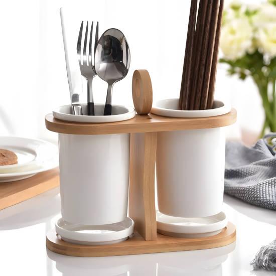 Porcelain Utensil Holder